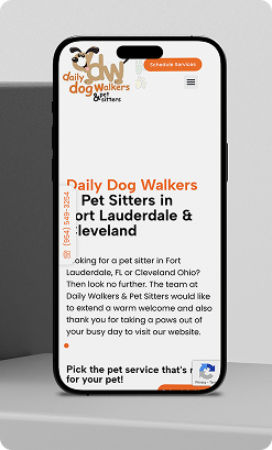 Daily Dog Walkers mobile site