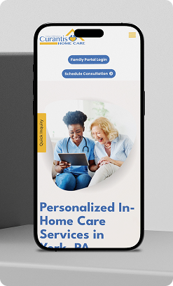 Curantis mobile site